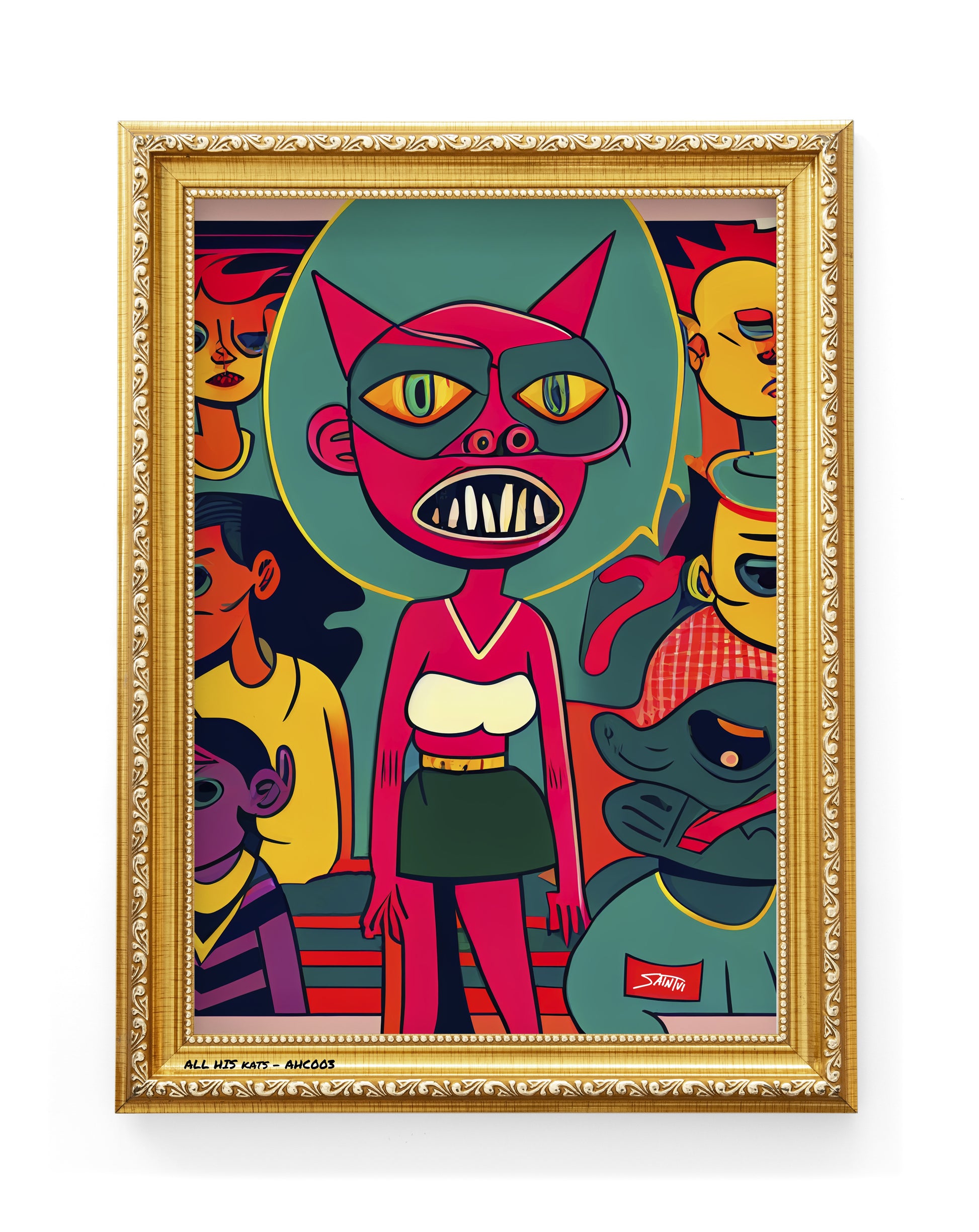 35″ x 50″ All His Kats