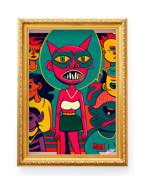 35″ x 50″ All His Kats